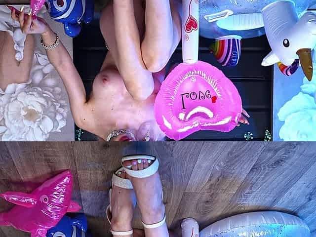 4 Inflatables, 2 Holes, 1 Orgasm