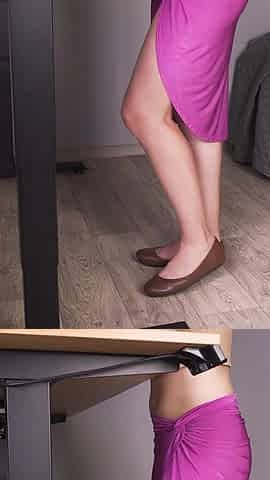 Sexy Legs Fetish in Slit Skirt
