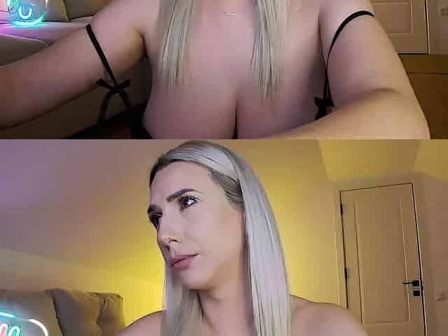 Blonde with big boobs fucked from behind before tit wanking