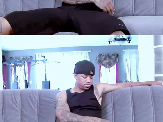 Black angel Dior Millian gags on J Strokes' thick ebony rod in advance of wild twat pounding