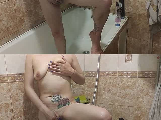 Pissing of a Hot Brunette
