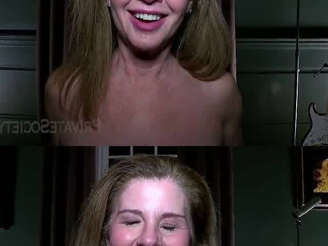 Blonde mature beauty leaks intense pleasure from every thrilling aperture