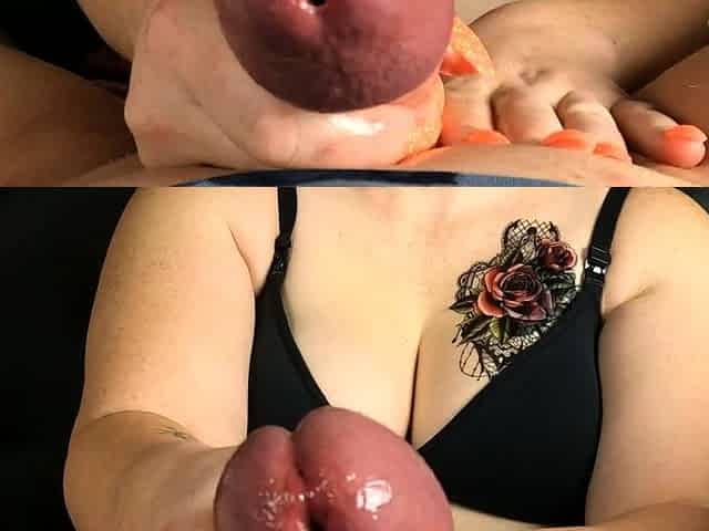 Big tit amateur sucks and tit fucks a big cock