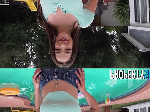 A Knocking Agent Fucks A Busty Student With Big Tits In Her Parents' Bedroom