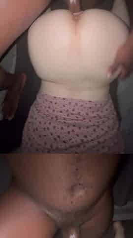 Black Guy Fucks Big Ass White Girl with His BBC
