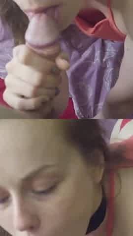 Stepsister Sucked My Dick and Exposed Her Pussy