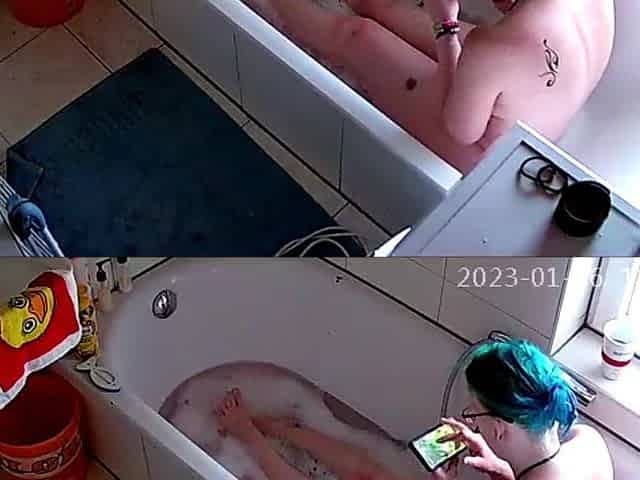 Caught Sexting in the Tub Again