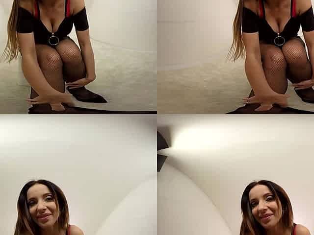 Emily Bright Needs Two Toys To Get Off - Teen In Stockings Toying
