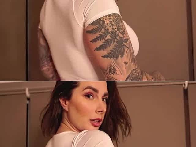 big beautiful woman PAWG Paige Turnah British pornstar slow motion butt shake
