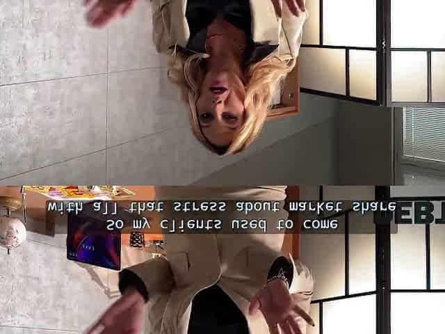 Curvy Blonde Karina King Is Solving Her Debt By Sucking A Collectors Cock