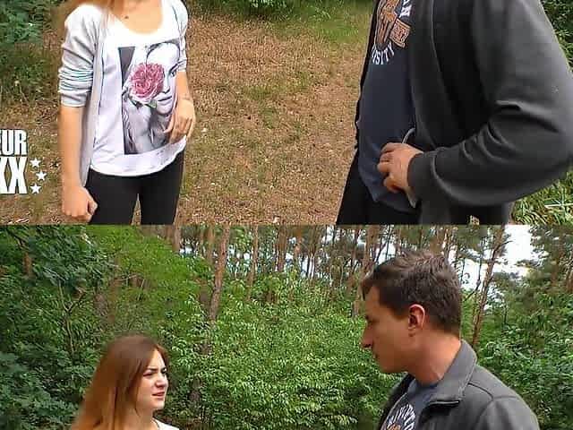 Glamorous German Gets Tempted and Drilled in the Forest