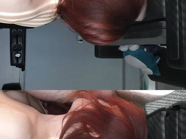 Sexy Redhead Tight Pussy Grips Cock Cream and Cum