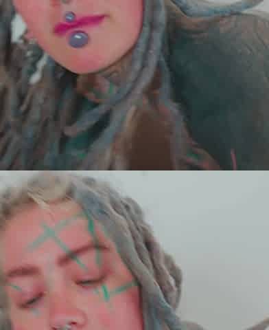 Heavily Tattooed Horny Girl Solo I Fuck Myself with a Big Toy