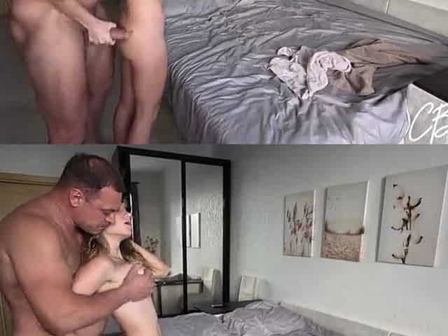 My stepdad always comes into my room after I take a shower