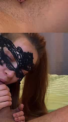 Homemade deep slobbering blowjob