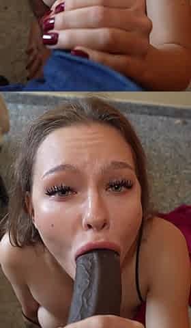 The Wife Cheats on Her Husband and Tries a Big Black Cock for the First Time.