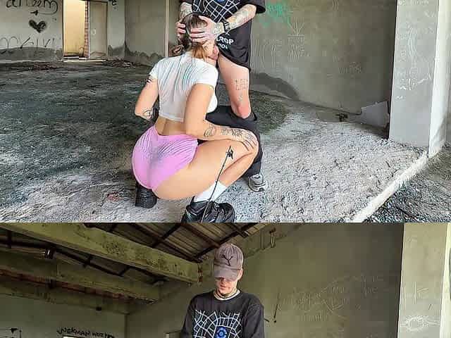 Drilled an altgirl nymphomaniac in an abandoned building