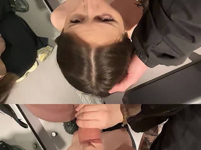 I dragged a stranger into the locker room to get a load of cum