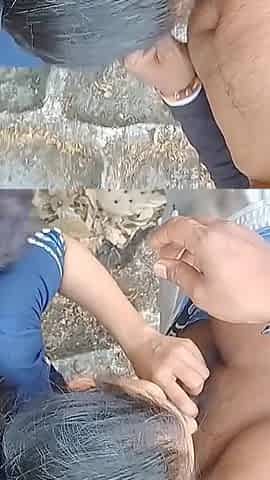 First Time Fuck by Friend Inside Jungle Sucking Boobs