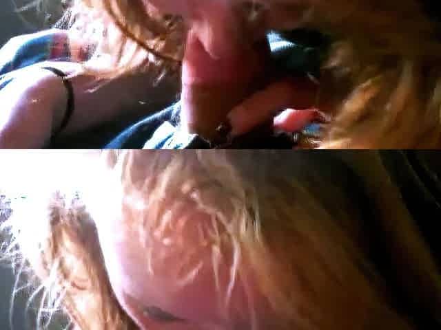 Freckled Redhead Amateur Blowjob