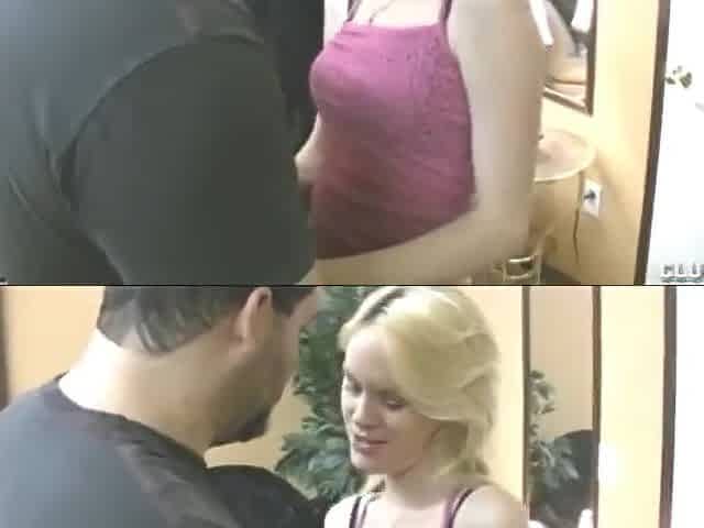 Hot Blonde Teen 18+ Jerks Off A Man