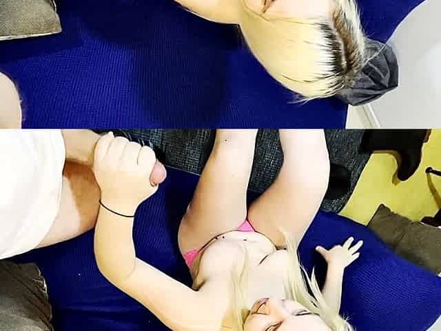 POVProfessor - Luna Bright gets a load on her feet