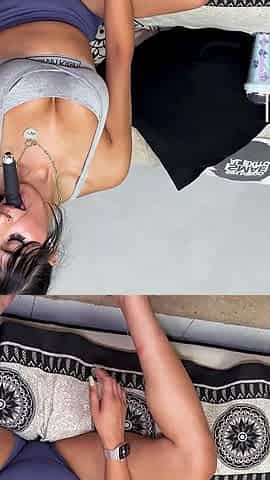 Gym Slut Cums After Horny Workout