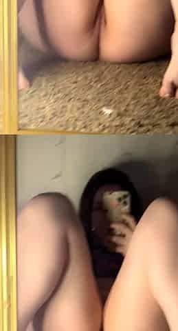 Amateur preggo hoe toys her pussy close up in fetish solo