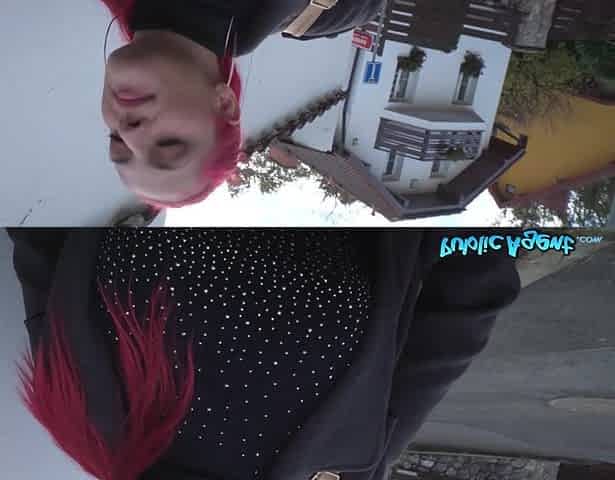 See her biggest tits bounce as I bang her - Public Agent