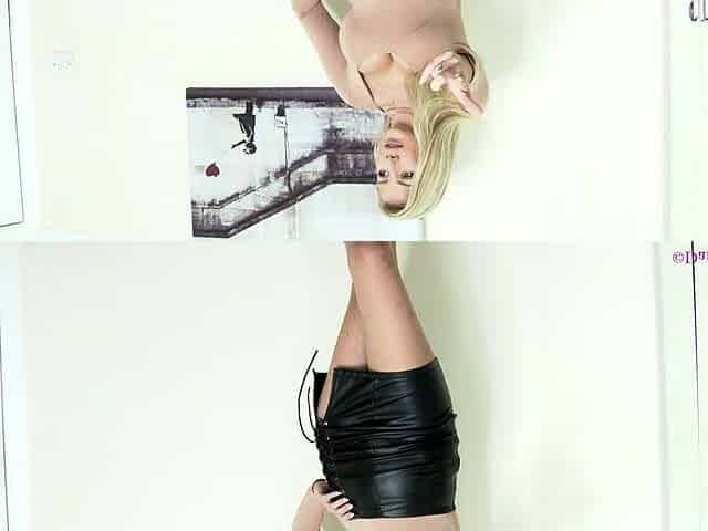 Awesome Big Boobs Blonde Masturbates In The Shower