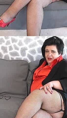 45 Year Old Mature BBW Anna Gives JOI and Plays with Her Fat Pussy