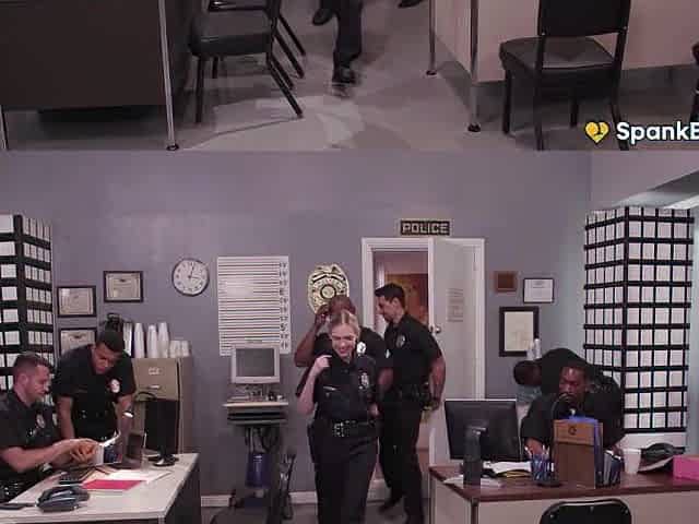 SPANKBANG GOLD - Cheating Hawt Cop Team-fucked By Whole Cop Vigour