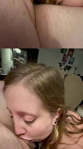 Curvy thick hawt blond gives a balls unfathomable deepthroat oral job