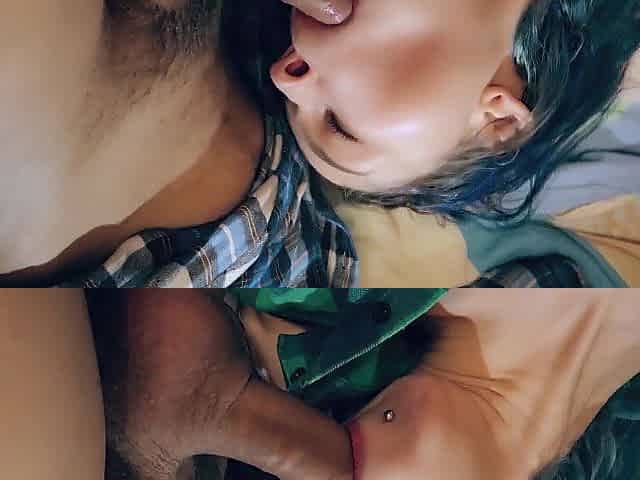 eighteen year old does Oral-job at home