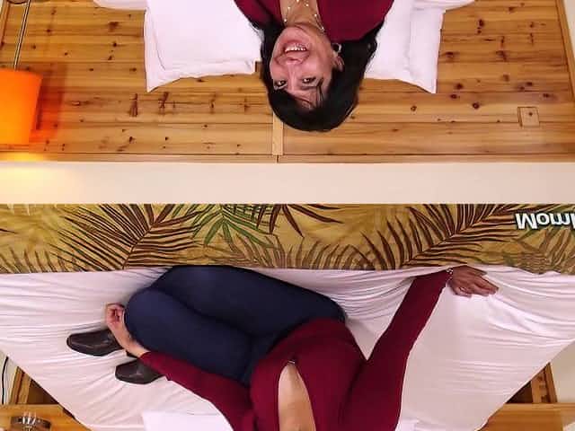 Chubby dark haired granny deeply fucked and facialized