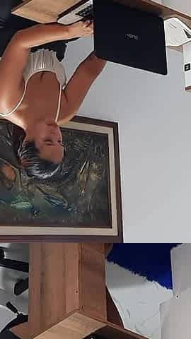 Secretary Masturbates in the Office