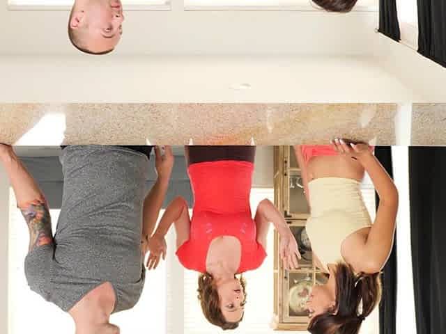 Horny stepsis fucked in front of stepmom
