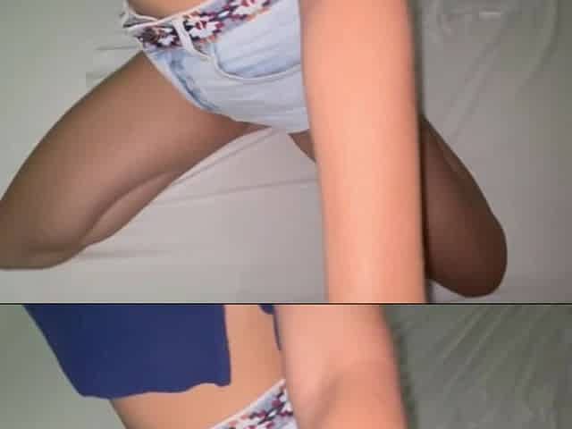 My Stepsister Turned Me on Wearing Hot Shorts, and Her Pussy Was so Wet
