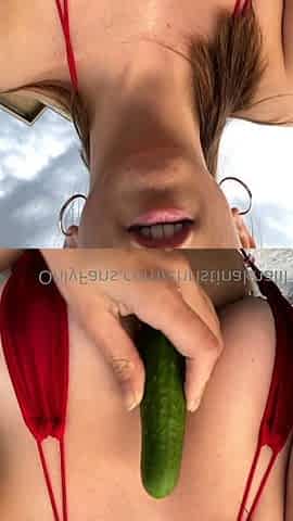 Great Big Boobs On Masturbating Redhead