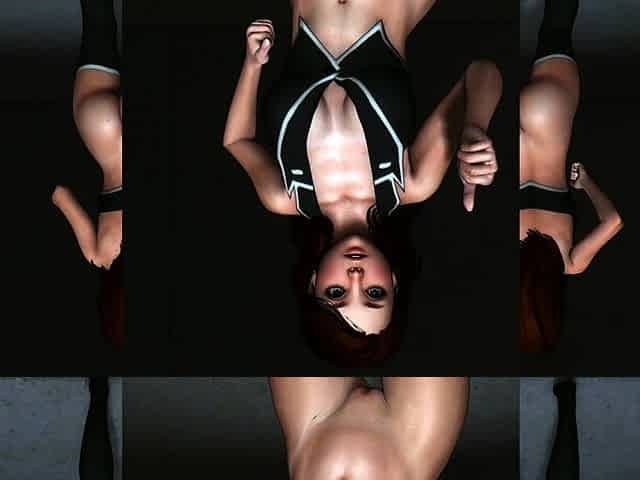 Hot 3D redhead licking a pussy while getting fucked