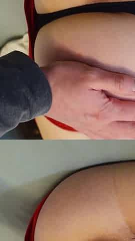 My Horny Wife Was Waiting for Me Wearing the Red Lingerie