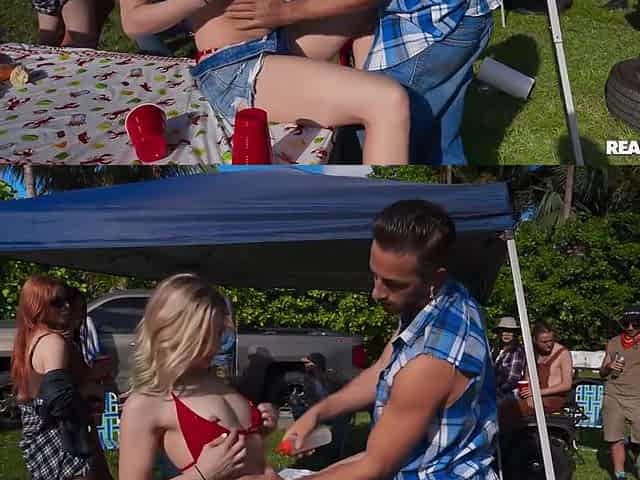 Lucas Frost In Cheerleader Kaits Fuck Fest