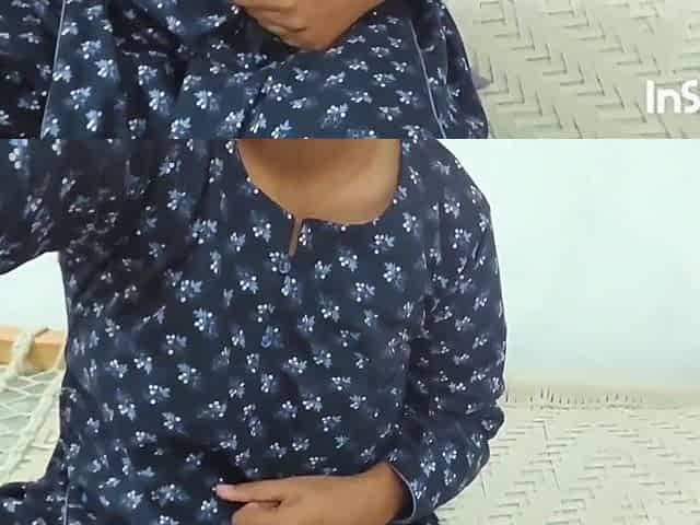 Hot Girl Next Door Streaming with Her Breast Out Playing