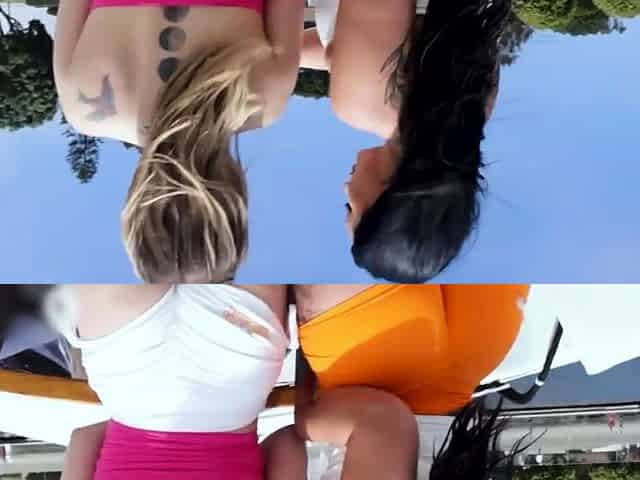 Thick boat babes milking the captains big dick