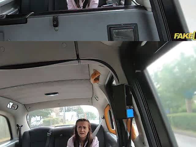 Fake Taxi - Youthful Air Stewardess becomes a member of the 9 Inch Taxi Club