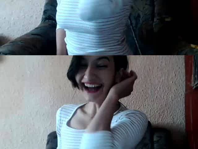 Shy brunette homemade amateur webcam teen