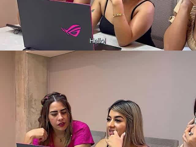 Colombian secretaries have a lesbo three-some after work! Angie Ortiz, Naty Delgado & Kylei Ellish