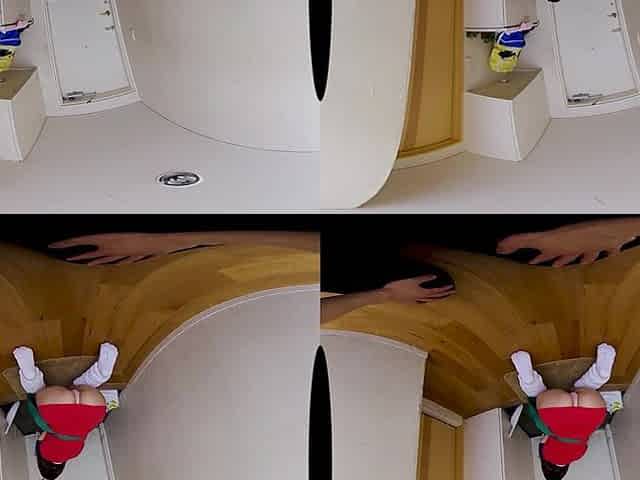 Japanese Explores VR Toilet POV With Sensual Play