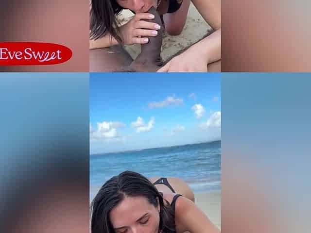 Public Beach Sex! I Rode Lifeguard BBC In The Sand