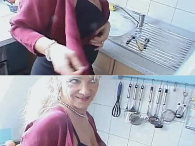 Classy French Lady Got Warm Cum on Her Face After Tit Fucking
